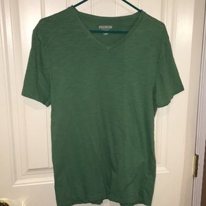Premium Light Green Medium Old Navy V-Neck T-shirt
